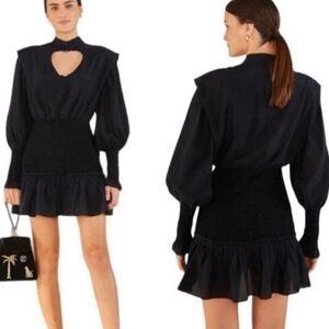 farm rio smocked mini dress size xs